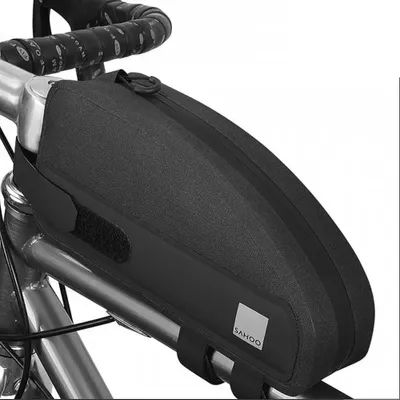 Immagine prodotto di SAHOO 122032 Borsa da telaio per bicicletta con zip 1L nero