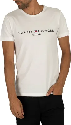 Produktbild von Tommy Hilfiger Herren Logo T-Shirt, Weiß S