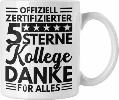 Produktbild von Trendation - Bester Kollege Der Welt Tasse Geschenk Abschied Neuer Job Kollege Geschenkidee Abschiedsgeschenk (Weiß)