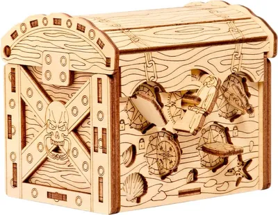 Produktbild von Escape Welt Pirate's Treas. 11,3 x 9,5 x 10 cm Holz-Box