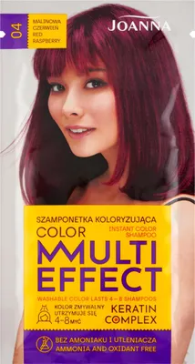 Zdjęcie produktu dla Szamponetka Koloryzująca Joanna Multi Effect Color Malinowa Czerwień 35G