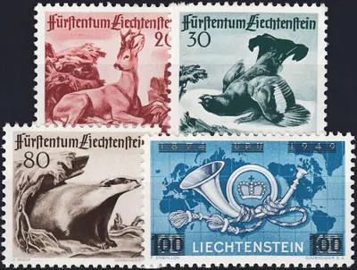 Produktbild von Liechtenstein 1950 postfrisch Nr. 285-288