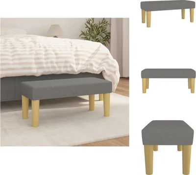 Produktbild von vidaXL Sitzbank Dunkelgrau 70x30x30 cm Stoff -  Sitzbänke