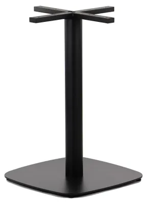 Immagine prodotto di Base per tavolo in metallo SH-3050-4, per ufficio, hotel, ristorante, dimensioni 55x55x73 cm, nero
