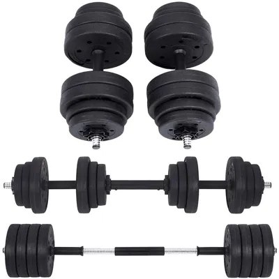 Produktbild von Halterset - dumbbells - verbindingsstang - fitness - 2,5 kg - 1,25 kg - 1 kg