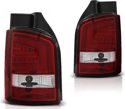 Produktbild von LED Lightbar Rückleuchten fürVW T5 GP Facelift Bj. 09-15 Rot/Chrom (Heckklappe)