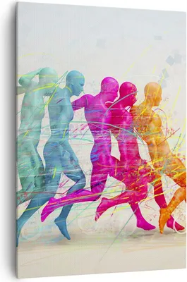Produktbild von Bild auf Leinwand - Leinwandbild - Einteilig - Spieler Ziel tröpfeln Energie - 70x100cm - Wand Bild - Wandbilder - Leinwanddruck - Wanddekoration - Leinwand bilder - Wandbild - PA70x100-3177