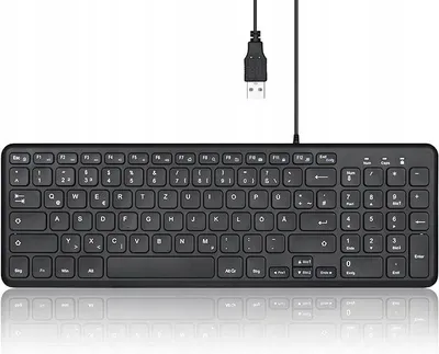 Productafbeelding van Perixx PERIBOARD-213, Duits, USB, kabelgebonden, schaartoetsen, zwart