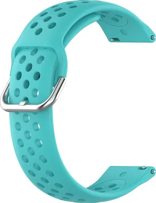 Produktbild von BStrap Silicone Dots Armband für Garmin Venu 2, teal