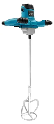 Produktbild von Elektrischer Beton- und Mörtelmischer - Handrührwerk - 1400 W - 6 Stufen - 0–1200 U/min - 220 V EU-Stecker - Für Beton, Farbe, Putz - Blau