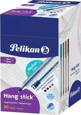 Produktbild von Pelikan 605465, Stick-Kugelschreiber, Gemischte Farben, 50 Stück(e)