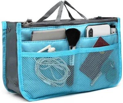 Immagine prodotto di Grande borsa blu / Organizer per cosmetici