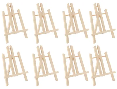 Produktbild von Malen Staffelei 30 cm - Holz Tischstaffelei - Faltbar - Verstellbar - Tragbar - Ergonomische Winkelverstellung - Tischstaffelei