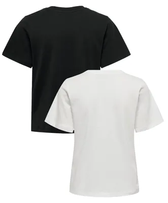 Produktbild von JDY Basic T-Shirt 2-er Set VMPAULA Größe: XL