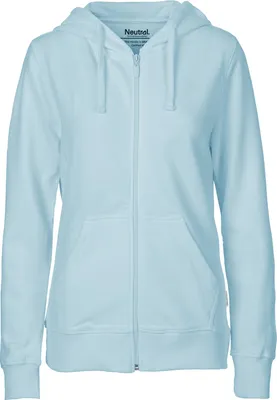 Immagine prodotto di Neutral O83301 | Felpa con cappuccio con zip da donna - Colore: Azzurro - Taglia: XS