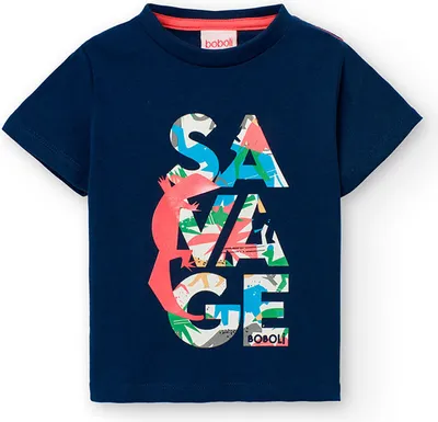 Produktbild von Boboli Knit Kurzarm-t-shirt Blau 3 Years Blau 3 Years