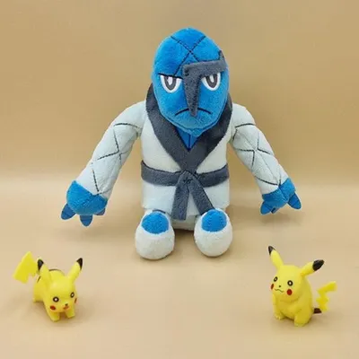 Produktbild von Pokemon Karadonis Kuscheltier - 17 cm Plüschtier Sawk