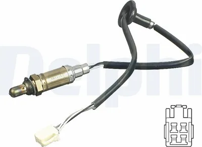 Produktbild von DELPHI Lambdasonde für TOYOTA AVENSIS Kombi (T25) Beheizt 570mm ES11106-12B1