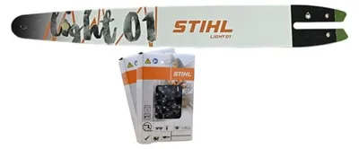 Produktbild von Stihl Führungsschiene 1/4'P 1,1mm 35cm 30050083409 +2xStihl 36700000072 Sägekette 35cm 1/4'P