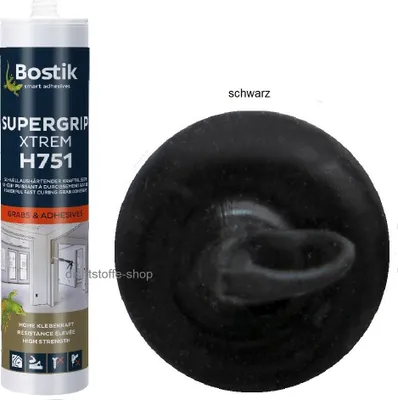 Produktbild von Bostik H751 Montagekleber, extra stark, schwarz, 450 g