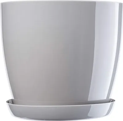 Obrázek produktu pro Květináč KADAX "Turi", květináč s podšálkem, 23 cm, šedý