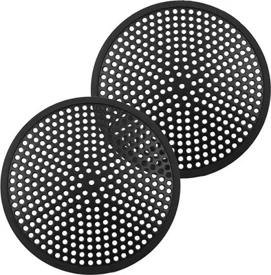Produktbild von Haarvangerset aus Edelstahl und Silikon - Verhindere Verstopfung - Set von 2 - Schwarz