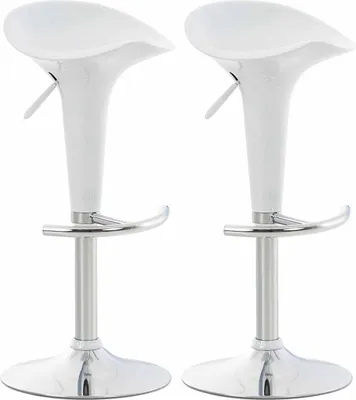 Produktbild von 2er Set Barhocker Saddle weiß