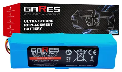 Zdjęcie produktu dla Gares Akumulator do SETTI+ RV0,8 Ah 14,4V | 14,4V 5,2 Ah Li-Ion | Mocna Bateria do Robot Sprzątający | Wydajny Zamiennik Gares®