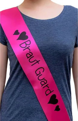 Produktbild von Oblique Unique Schärpe Braut Guard JGA Junggesellinnenabschied Hen Party pink