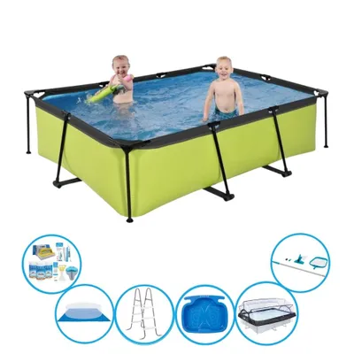 Obrázok produktu pre Bazén EXIT Lime - 220x150x60 cm - Rámový bazén - S príslušenstvom