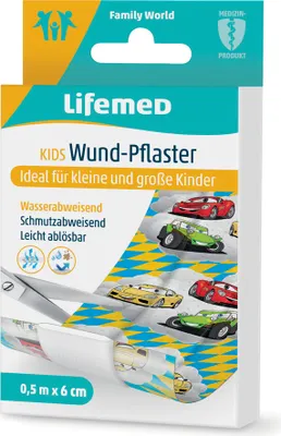 Produktbild von Lifemed Kinder-Wund-Pflaster "Autos" 500 mm x 60 mm