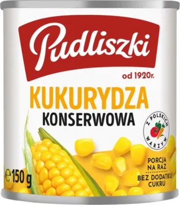 Zdjęcie produktu dla Kukurydza Konserwowa w Puszce 150 g
