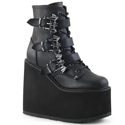 Produktbild von SWING-103 Damen Booties von DemoniaCult, Schwarz EU 37, US 7