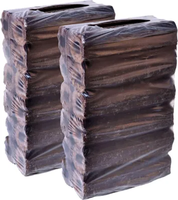 Produktbild von PiniKay Holzbriketts 100 % Eiche, 8-eckig mit Loch, 20kg (10+10 kg Packungen )– – Hoher Heizwert – Geringe Asche– für Ofen & Kamin