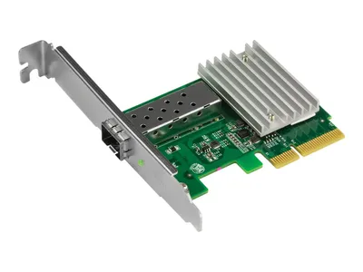Zdjęcie produktu dla Trendnet TEG-10GECSFP, Wewnętrzny, Przewodowa, PCI Express, Włókno, 10000 Mbit/s, Zielony, Srebrny
