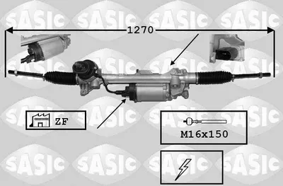 Produktbild von SASIC 7176043 Lenkgetriebe für VW GOLF VI (5K1)