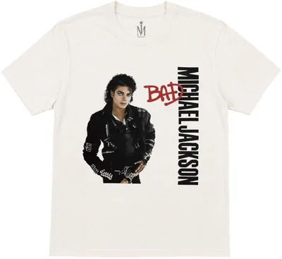 Immagine prodotto di Michael Jackson Bad White S Maglietta