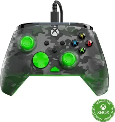 Immagine prodotto di Controller di gioco, con cavo, Rematch Core RGB, mimetico nero verde, Xbox Series X|S Xbox One PC, TURTLE BEACH