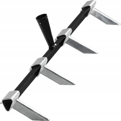 Obrázek produktu pro Zahradní značkovač řádků – 4 hroty – délka 50 cm – pro značení řádků osiva