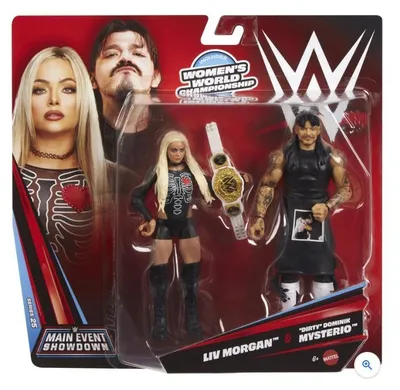 Produktbild von WWE Main Event Showdown "Dirty" Dominik Mysterio & Liv Morgan 2-Pack, 6 Jahr(e), Mehrfarbig, Kunststoff