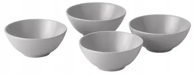 Produktbild von IKEA FARGKLAR Schüssel Grau Matt 16 cm 4er-Set