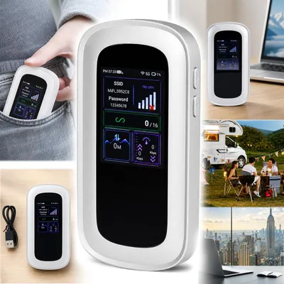 Zdjęcie produktu dla Router bezprzewodowy mobilny 5G 2x SIM MiFi LAN Wifi 6 EDUP EP-9567
