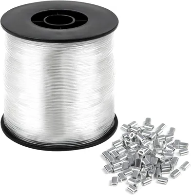 Produktbild von Nylon Angelschnur 200 m, 0.8 mm, transparent, reißfest, fuer Angeln, Naehen, Schmuck