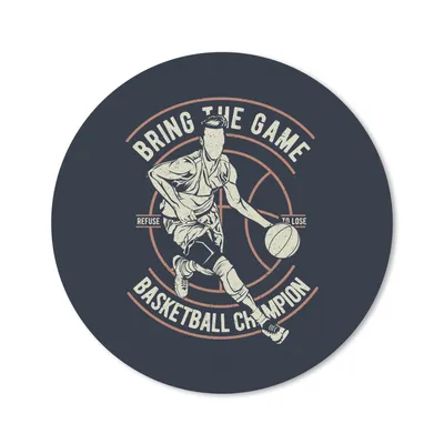 Produktbild von MuchoWow® Mauspad Mousepad Basketball - Sport - Jahrgang 30x30 cm - Mousepads - Maus Mat - Pad - Mausunterlage - Tischunterlage - Schreibtischmatten