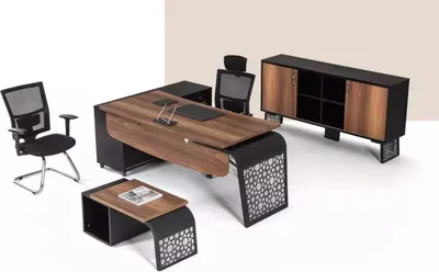 Zdjęcie produktu dla Biurko narożne biurko meble gabinetowe designerskie meble biurowe biurko