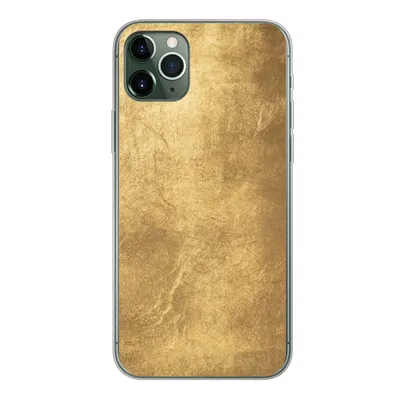 Produktbild von MuchoWow® Handyhülle Schutzhülle Hülle für iPhone 11 Pro Max Licht fällt auf eine goldene Wand Silikon Softcase Handy Hülle - Schutz