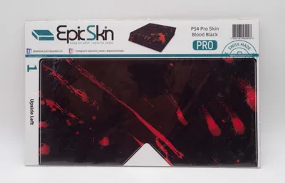 Produktbild von PS4 Pro Skin - Design Aufkleber Blood Black