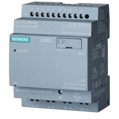 Zdjęcie produktu dla Siemens 6ED1052-2CC08-0BA1, Moduł kontroli automatyki, Do zawieszenia na ścianę, Zasilanie, 24 V, REACH, RoHS, WEEE, 192 g