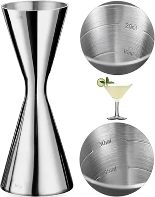 Productafbeelding van Luxe barmaat – 30/45 ml – Cocktailmaat. Kleine maat – cocktailmaat – jigger voor cocktails – cocktailmaat