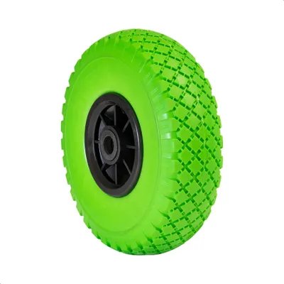 Produktbild von WAGNER Sackkarrenrad PANNENSICHER - Polyurethangeschäumtes Rad Ø 260 mm, Felge 75 mm, Achse 20 mm, Tragkraft 100 kg - 04826201